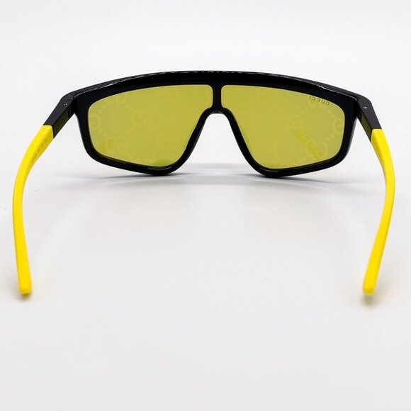 NEW GUCCI GG1736S 004 SHIELD YELLOW UNISEX SUNGLASSES GUCCI main image 9